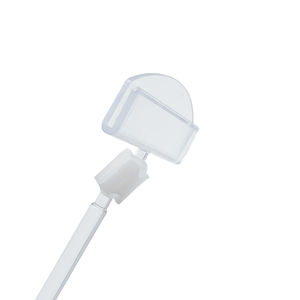Soporte de señal de plástico de 25 piezas Clips giratorios Soporte Etiqueta de precio para mercancía Pantalla Doble - Product Image 5