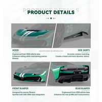Kit carrosserie en fibre de carbone sèche pour FERRARI 296 GTS GTB, mise à niveau vers Speciale 2022+, pare-chocs, capot moteur, pièces automobiles, kit carrosserie