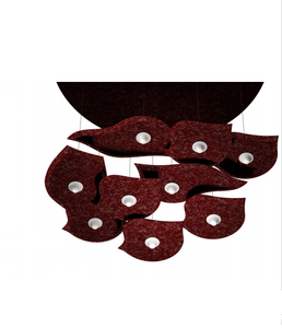 Ecojas עיצוב מקורי מודרני פוליאסטר סיבים אקוסטיים תלייה מנורת עיצוב הבית מסחרי מעצב - Product Image 2