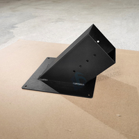 Support de hamac réglable en acier robuste, noir, enduit de poudre, imperméable, avec supports de pergola pour poteaux en bois