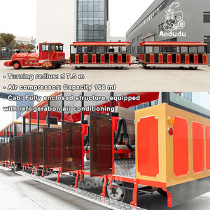 <span class=keywords><strong>Train</strong></span> sans rails à moteur diesel, véhicule touristique pour 72 personnes, bus <span class=keywords><strong>de</strong></span> <span class=keywords><strong>luxe</strong></span> pour parcs d'attractions, <span class=keywords><strong>train</strong></span> <span class=keywords><strong>de</strong></span> parc d'attractions à vendre - Product Image 3