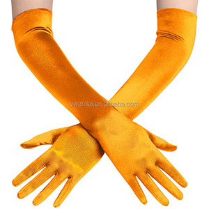 53CMStretch Satin Wrist Elbow Opera Extra <strong>Long</strong> <strong>Gloves</strong> - Product Image 3