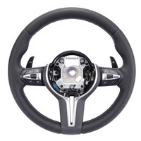 Volant de voiture sport en cuir pour BMW F11 F12 F30 F10 F15 F36 F20 F22 F25 F32 M3 M5 E46 E60 E70 E90 E91 E80