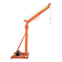 Machine de levage de toit de construction petite mini grue montée d'intérieur extérieure 1 tonne