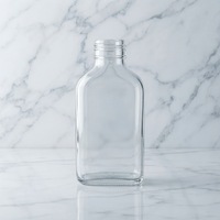 Bouteille en verre transparente de 100 ml et 120 ml pour spiritueux, Baijiu, Vodka, avec bouchon à vis ROPP – Offre spéciale usine