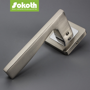 Ensemble de levier de porte en alliage de zinc avec Rosset carré Quincaillerie de poignée en aluminium pour meubles de maison - Product Image 5