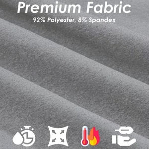 Chemises de golf légères pour hommes, doublées, en tissu chiné, à manches longues, avec fermeture éclair 1/4, pour l'été, logo personnalisé - Product Image 5