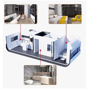 Chine 20 pieds Maison modulaire préfabriquée Capsule House Cabine Apple en panneau sandwich pour bureau, école, centre commercial ou hôtel - Product Image 2