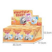 Vente en gros : Pendentif boîte mystère en peluche série bonbons colorés Famille Mickey, figurines miniatures mignonnes style anime, ornement cadeau