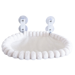 <span class=keywords><strong>Hamaca</strong></span> para gatos de verano para interiores, colgante de cristal para ventana o balcón, con marco metálico y malla transpirable, con ventosas, para escritorio de ordenador - Product Image 5