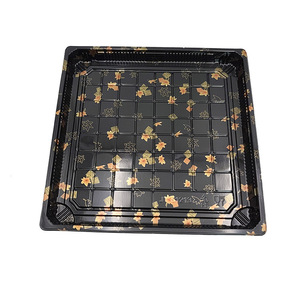 JY-81213 Schwarzer Einweg-Kunststoff-Lebensmittelbehälter Sushi-Box Verpackung Große Quadratische Box - Product Image 2