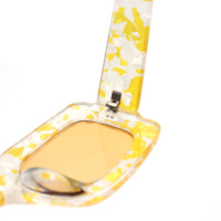 Lunettes de soleil VIFF HP21208 Design, sublimation thermique, imprimé zèbre, rectangulaires, pour femmes