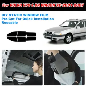 ZHUAIYA Car Window Tint Removable precut window tint film For VOLVO V70 4 DR WAGON XC 2001-2007