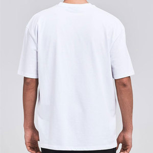 T-shirts personnalisés OEM pour hommes, coupe oversize, manches courtes, décontractés, amples, en coton épais, vierges, vente en gros - Product Image 4