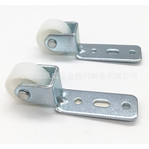 Roulettes de meubles 1 pouce, roue rigide en PP blanc 76 mm, hauteur d'installation silencieuse pour tiroirs et armoires - Product Image 3