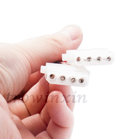 Kabel Pembagi Daya IDE 4Pin Tipe D Besar 4P Molex 1 Male To 3 Female Multiplier PC Fan Extension Big 4P Oneto Two Adapter