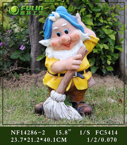 Sculpture de gnome de jardin en résine - Style Art Déco, écologique, imperméable, décoration de jardin intérieure et extérieure avec un design amusant, 15,8 pouces - Product Image 2