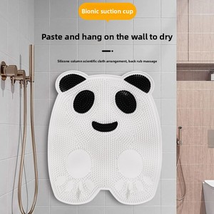 <b>Silicone</b> Anti-Slip Foot Massage Pad Panda Shower Bath <b>Tool</b> for Removing Dead Skin Bath Mat - Product Image 3