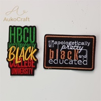 Patchs brodés thermocollants HBCU Black History, qualité supérieure pour vêtements/vestes/pantalons/chaussures