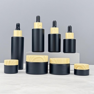 Customizable Empty Glass Dropper <b>Bottles</b> for Skin Care Serum 30ml Black Oil <b>Bottle</b> Dropper 50ml & 100ml Sizes for <b>Diffuser</b> Use - Product Image 2