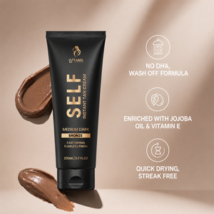Crème hydratante pour la peau d'été, crème autobronzante graduelle pour le corps, lotion <span class=keywords><strong>bronzante</strong></span> intense instantanée, crème autobronzante sans soleil - Product Image 2