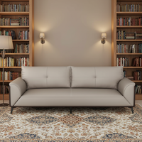 Ensemble de canapés de réception d'entreprise en cuir synthétique moderne, écologique, haut de gamme, convertible, suite de bureau exécutive, atelier scolaire
