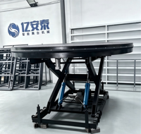 Plateforme de levage hydraulique rotative de 2,5 m, hauteur de levage de 0,8 m, 360° °   Scène d'événement rotative, capacité de charge de 350 kg, pour spectacle et fête