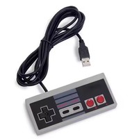 Mando de Juego con Cable USB Clásico para Nintendo NES Retro, Controlador de Juegos para PC, Joystick, Joypad, Manette para PC