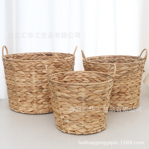 In stock balcony laundry <b>basket</b>, gourd grass woven clothes <b>storage</b> <b>basket</b>, multi-functional universal <b>storage</b> <b>basket</b> - Product Image 4