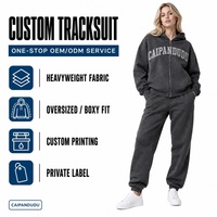 Ensemble sweat-shirt oversize pour femme avec pantalon de jogging à revers, tenue de détente en molleton deux pièces avec cordon de serrage à la taille et poches