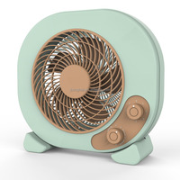 Moderner Tischventilator mit 3 Geschwindigkeiten und 1-Stunden-Timer, Leiser Ventilator für Schlafzimmer, Büro und Wohnzimmer