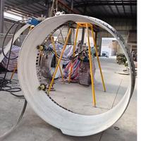 Machine de réparation d'égouts municipaux sans tranchée, convoyeur à spirale, profil de verrouillage en acier et plastique résistant à la corrosion