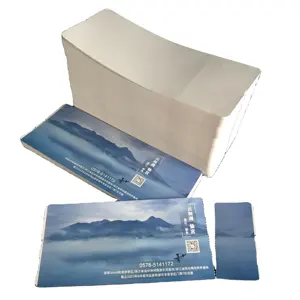 Thermal Printing Paper Airline Boarding Pass Airport Ticket Blank Boarding Check Card Ticket Plane Custom Airport Flight Ticket