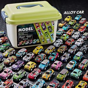 Friction Traffic <b>Toys</b> Car Sets Tin Back to the Car Children's <b>Toys</b> Storage Barrel Collector's Edition of 30 Alloy Racing - Product Image 3