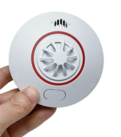 Alarma de Puerta con Detector Térmico Independiente, Sonido y Luz, Carcasa de Plástico ABS, Batería de Litio de Larga Duración (10 Años), DC3V, Portátil para el Hogar