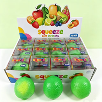 Jouet Squishy en TPR en forme de fruit, balle souple extensible anti-stress pour la maison et le bureau