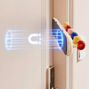 Magnetic Wall <b>Hooks</b> Rectangle Strong No Drilling Removable For Kitchen Bathroom <b>Coat</b> Rack <b>Hook</b> Type PP Material - Product Image 4