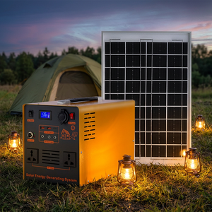 Household <b>Solar</b> <b>Generator</b> 220V Outdoor Mobile Power Supply Small Station Portable Can Support Customization AY600-20 Large Capac - Product Image 1
