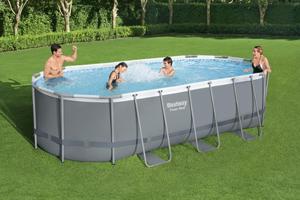 <span class=keywords><strong>Bestway</strong></span>-<span class=keywords><strong>Piscina</strong></span> de soporte ovalado grande 56710, con bomba de filtro estándar europeo para exteriores, <span class=keywords><strong>piscina</strong></span> sobre el suelo - Product Image 5