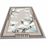 Tapis de porte contemporains faits à la main par des designers d'art, tapis de porte tuftés à la main, tapis personnalisés en forme de fleur de rose