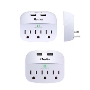 Tira de alimentación de 6 vías, interruptor de protección contra <span class=keywords><strong>sobretensiones</strong></span>, enchufe eléctrico, toma ETL - Product Image 4