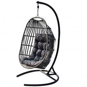 Balançoire d'extérieur, <span class=keywords><strong>lit</strong></span> de repos suspendu, canapé balançoire moderne pour adulte, meubles de jardin, porche, corde, <span class=keywords><strong>osier</strong></span>, rotin, <span class=keywords><strong>lit</strong></span> suspendu rond - Product Image 6