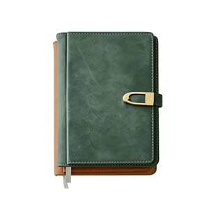 Articoli per Ufficio: Agenda di Alta Qualità per Scrittura Quotidiana con Cinque Scomparti per Carte, Fogli a Righe, Taccuino in Pelle Vegana per Affari, Diario e Planner - Product Image 1