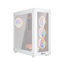 Casing PC Grosir KINPOWER Full Tower Kaca Temper Vertikal Gaming E-ATX Casing Komputer