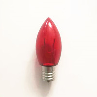 Nouvel arrivage Ampoule à filament flexible incurvé C9 LED Style vintage Transparent Ampoules de Noël claires