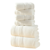 Plain Color 100% Cotton Reliable Quality Luxury High Quality Quick-Dry Towel Set for Spa Beach and Bathroom Custom Logo