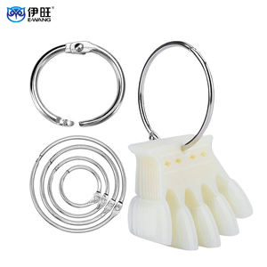 In Stock Stainless Steel Loose Leaf Binder <b>Rings</b> Metal Book <b>Rings</b> for Journal Binding Wholesale - Product Image 1