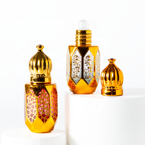 Lujo 3ml 6ml alto grado nuevo diseño pequeña capacidad portátil reciclable bola botella 12ML botellas de vidrio Vintage <span class=keywords><strong>para</strong></span> Attar - Product Image 3