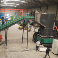Ligne de recyclage automatique de déchets électroniques pour appareils électroménagers, moniteurs, micro-ondes, copieurs, électronique de bureau et cartes de circuits imprimés usagées, service OEM