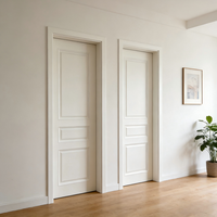 Porte d'entrée intérieure de luxe sur mesure de conception américaine XIYATECH, surface finie, porte battante moderne en bois massif
